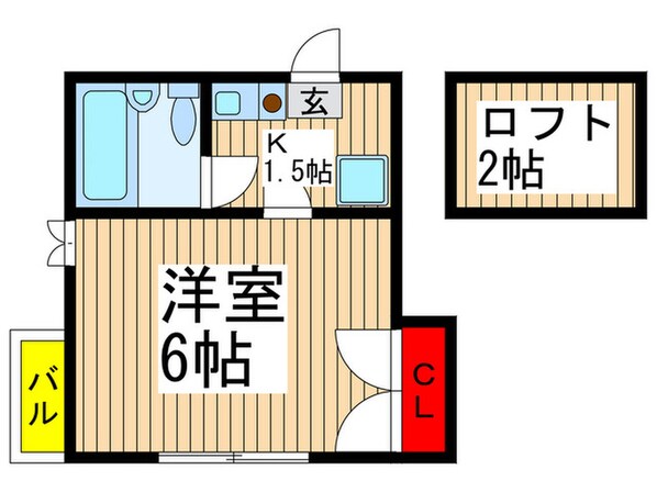 幸町グリ－ンハイツの物件間取画像